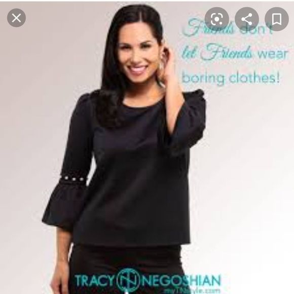 Tracey Negoshian Tops - ‎Tracey Negoshian Black Top (A12)